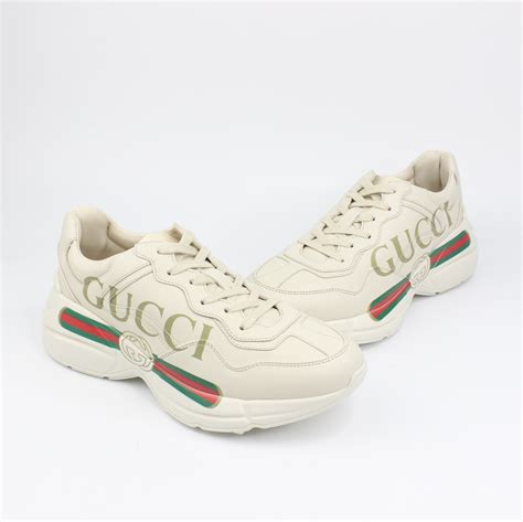 children's rhyton gucci logo leather sneaker|Gucci Rhyton Leather Sneaker Kids 'Logo' .